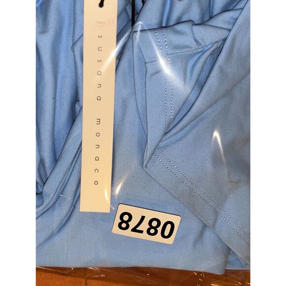 NWT Susana Monaco - One Arm Gathered Dress in Cobalt small ($218) - Picture 11 of 11